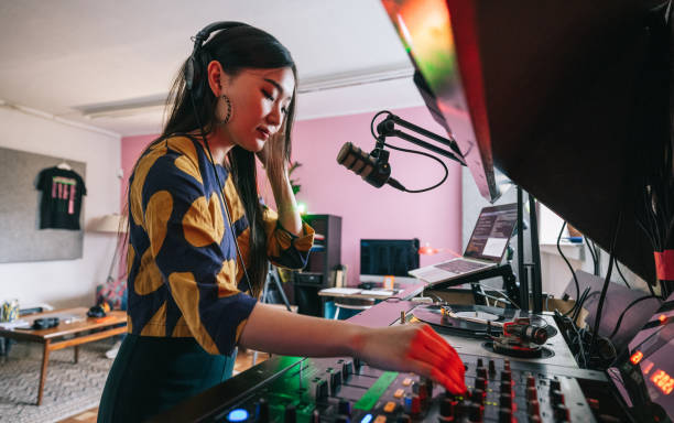 Producer with headphones